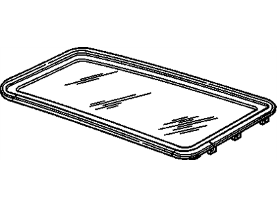 Cadillac 12518275 Glass