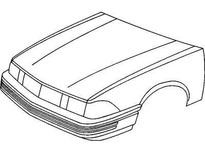 Chevy 22538757 Bumper Cover