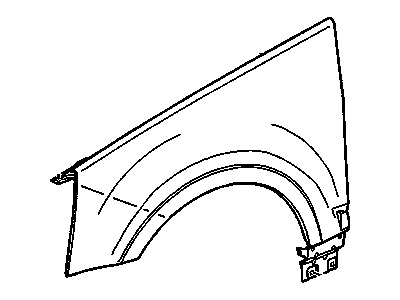 Cadillac 88890927 FENDER,FRONT(INCLUDES 12)