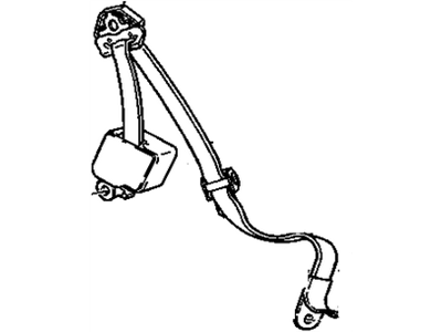 1998 GMC C2500 Suburban Seat Belt - 12470270