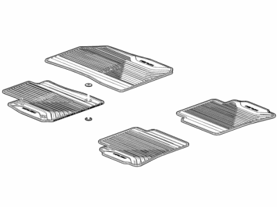 Chevy 84284418 MAT PKG,FLOOR AUXILIARY(INCLUDES 2,10,11)(JET BLACK)(INSTALL 0.10)(6.0117 KGS)(FRONT & REAR)