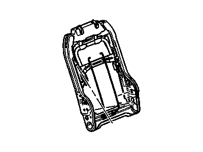 Chevy 22790741 FRAME,DRIVER SEAT BACK(W/MANUAL RECLINER)