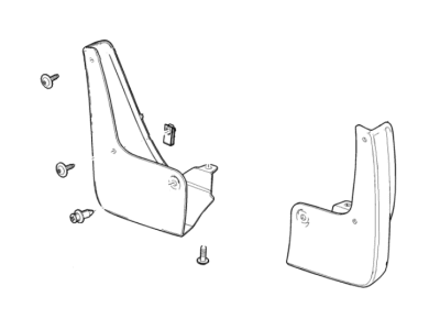Buick 22897489 GUARD PKG,FRONT FENDER MUD(INCLUDES 2-7)(ANTHRACITE)(INSTALL 1.00)(0.6065 KGS)(MOLDED)