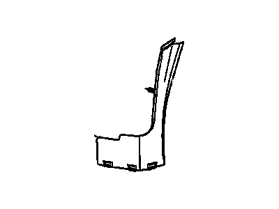25625704 GM Pillar Trim, Passenger Side Illustration 1 of 1