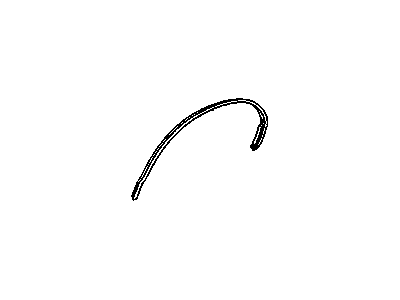10019344 GM Wheel Opening Molding, Front Passenger Side Illustration 1 of 1