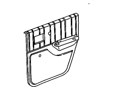 Oldsmobile 10164265 TRIM,REAR SIDE DOOR(MEDIUM BEECHWOOD)(MEDIUM BEECHWOOD)