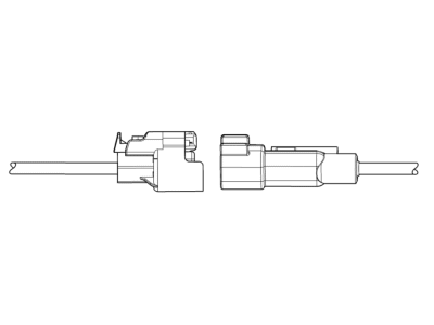 Chevy 19370460 CONNECTOR KIT,CHASSIS WIRING HARNESS(REAR BODY STRUCTURE STOP LAMP)(BLACK)(1.5MM2)(8-WAY MALE)(W/LEADS)(SIDE ELECTRIC CODE: E42R)