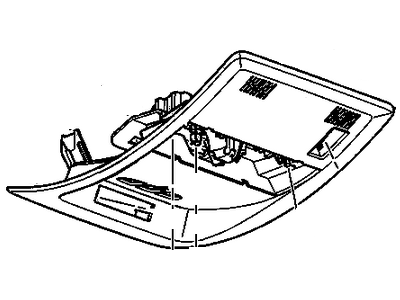 Chevy 22780475 CONSOLE,ROOF(INCLUDES 1-4,6-9,11-16)(CASHMERE)