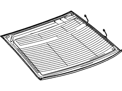 Cadillac 19152566 WINDOW,REAR(INCLUDES REV MOLDING)