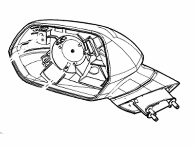 Chevy 84100371 MIRROR,OUTSIDE REAR VIEW(INCLUDES 2,3,5-9)(PAINT TO MATCH)