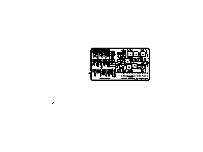 Buick 88987608 LABEL,ENGINE WIRING HARNESS ACCESSORY RELAY & FUSE IDENTIFY(PART OF 12)