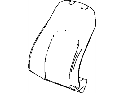 Cadillac 22737835 COVER,DRIVER SEAT BACK(TITANIUM)