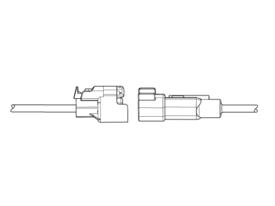 Chevy 19366871 CONNECTOR KIT,BODY WIRING HARNESS(LOW FREQUENCY REAR COMPARTMENT ANTENNA)(BLACK)(2-WAY FEMALE)(W/LEADS)(SIDE ELECTRIC CODE: T10E)