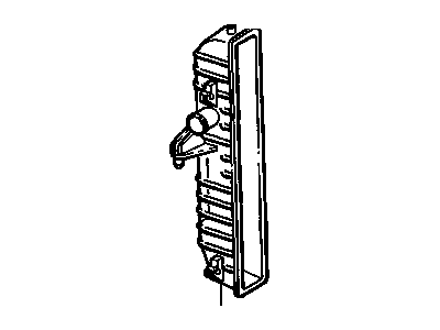 Buick 52476887 TANK,RADIATOR OUTLET(INCLUDES 13,17)(PART OF 1)(W/PROVISION FOR LOW COOLANT SENSOR ON OUTLET TANK)(FOR 2ND DESIGN SEE 52489532)