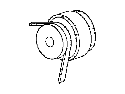 Chevy 469595 BELT, FAN & GENERATOR & P/S PUMP (3/8X55 3/4")