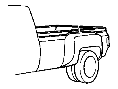 GM 15596983 Stripe, Pickup Box Side Lower 15596983 GM Stripe, Pickup Box Side Lower Illustration 1 of 1