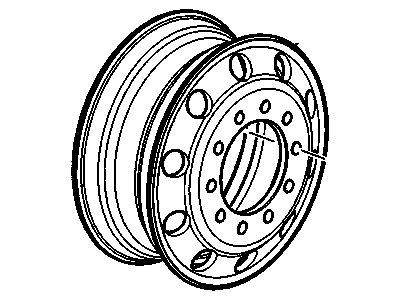 GM 15192019 Wheel, Front Or Rear GM 15192019 Wheel, Front Or Rear
