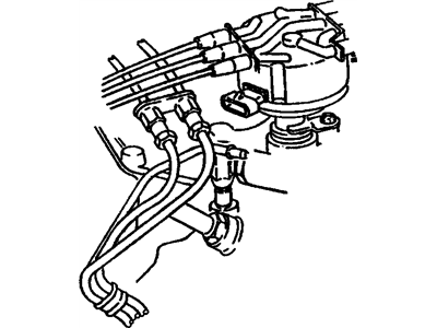 GM 15023818 Pipe, Early Fuel Evaporation, Front 15023818 GM Pipe, Early Fuel Evaporation, Front Illustration 1 of 1