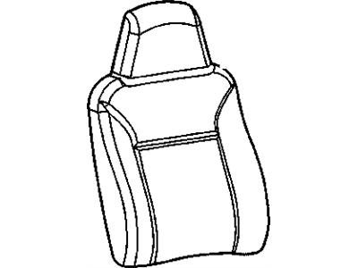 GMC 19257197 COVER,DRIVER SEAT BACK(EBONY)(BUILT PRIOR TO 9/28/10)(FOR 2ND DESIGN SEE 19258346)