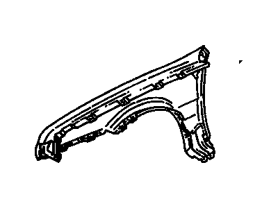 GM 12353169 Fender, Front Passenger Side 12353169 GM Fender, Front Passenger Side Illustration 1 of 1