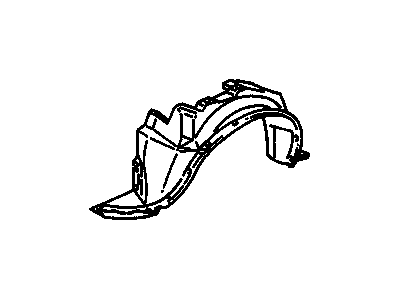 GM 22598617 Fender Liner, Front Inner Driver Side