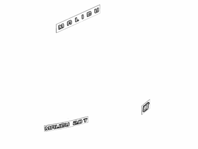 Chevy 84411085 EMBLEM PKG,BODY(INCLUDES 2-4)(BLACK)(INSTALL 0.60)(0.0006 KG)(NAMEPLATE KIT)(PREMIER)