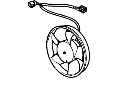 Pontiac 90245079 Fan Motor