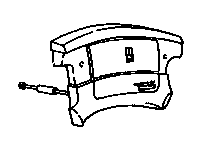 Oldsmobile 17989582 AIRBAG,STEERING WHEEL(RED)(14.865)