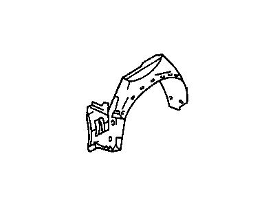 22537746 GM Fender Liner, Front Inner Passenger Side Illustration 1 of 1