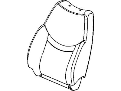 Saturn 22698839 COVER,DRIVER SEAT BACK(NEUTRAL)