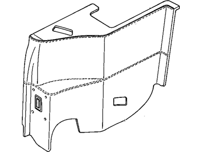 Chevy 12521901 TRIM,QUARTER LOWER(CAMEL)