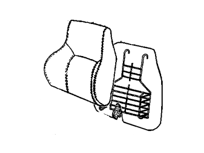 Chevy 16796942 Seat Back Assembly