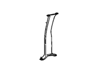 Chevy 15667411 MOLDING,FRONT SIDE DOOR LOCK PILLAR GARNISH(INCLUDE ITEM #68)(BEIGE)