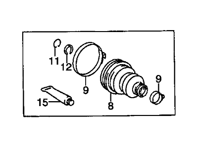 2002 Chevy Prizm CV Boot - 26037601