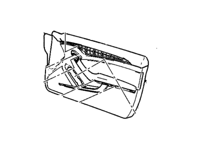 GM 22982143 Trim, Front Door Trim 22982143 GM Trim, Front Door Trim Illustration 1 of 1