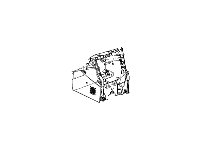GM 15068124 Extension, Seat Separator Console, Front Passenger Side