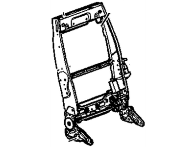 Buick 89044331 FRAME,PASSENGER SEAT BACK(POWER)(INCLUDES RECLINER MOTOR)
