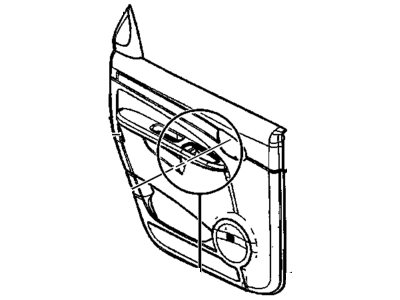 Buick 10349577 PANEL,REAR SIDE DOOR TRIM(INCLUDES 4,5,6,8,9,12)(GRAY)(FOR 1ST DESIGN SEE 10338396)