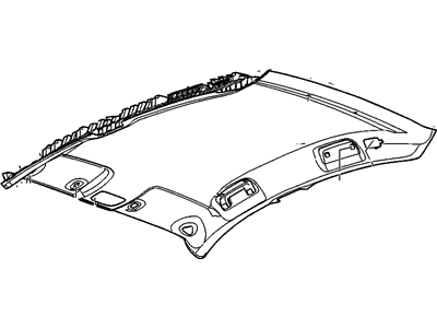 Buick 15923374 PANEL,HEADLINING TRIM(INCLUDES 1)(GRAY)(WHEN REPLACE HDLNR 15786517 FOR 05-06 MODEL YEAR, DEALER TO USE TOGETHER WITH THE FOLLOWING: 15918867 LH ASST HNDL & 15786252 BACK PLATE)