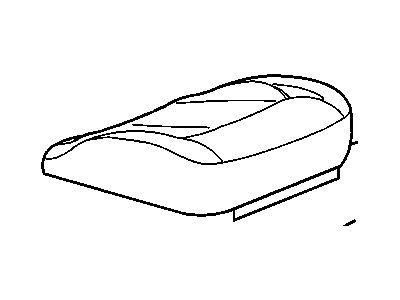 15893802 GM Cover, Front Seat Cushion Illustration 1 of 1