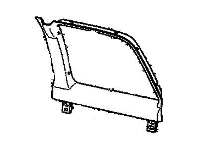 GMC 15976081 MOLDING,REAR DOOR WINDOW GARNISH(NEUTRAL)