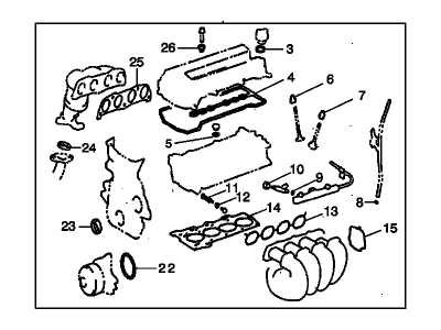 Pontiac Vibe Head Gasket - 88974236