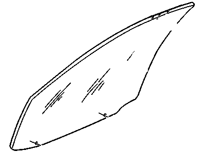 Cadillac 25669851 Door Glass