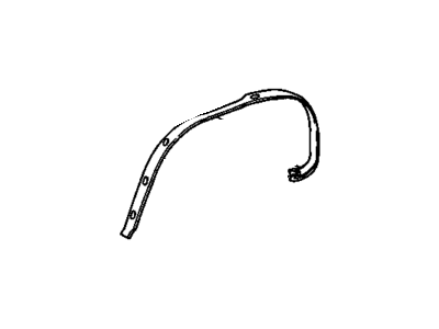 1628555 GM Wheel Opening Molding, Passenger Side Illustration 1 of 1