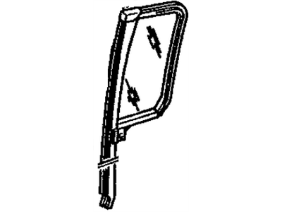 Cadillac 25558366 Vent Glass