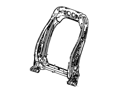 Buick 13578619 FRAME,DRIVER SEAT BACK(INCLUDES 6,7,11,12)(POWER)(W/O MEMORY)