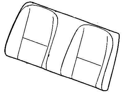 Chevy 92236452 CUSHION,REAR SEAT BACK(INCLUDES 1-11,22,23)(BLACK)(11.628)