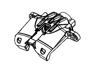 Chevy 20932052 CALIPER,REAR BRAKE(INCLUDES 2-13)(RED)(COMPLETE ASM-INCLUDES PADS & BRACKET)