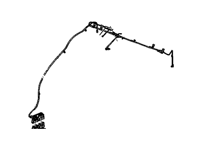 Chevy 15235431 HARNESS,WINDSHIELD HEADER WIRING(INCLUDES 14,18)(W/ARMING SENSOR JUMPER HARNESS 15114350)