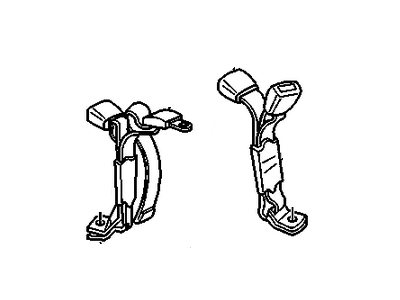 2000 Chevy Lumina Seat Belt - 88894559